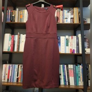 Banana Republic Burgundy Sleeveless Dress
